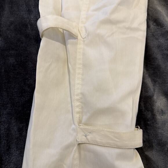 SYMMETRY White High-Rise Trouser Pants Belted Elastic Waist Size 6 - Picture 14 of 16